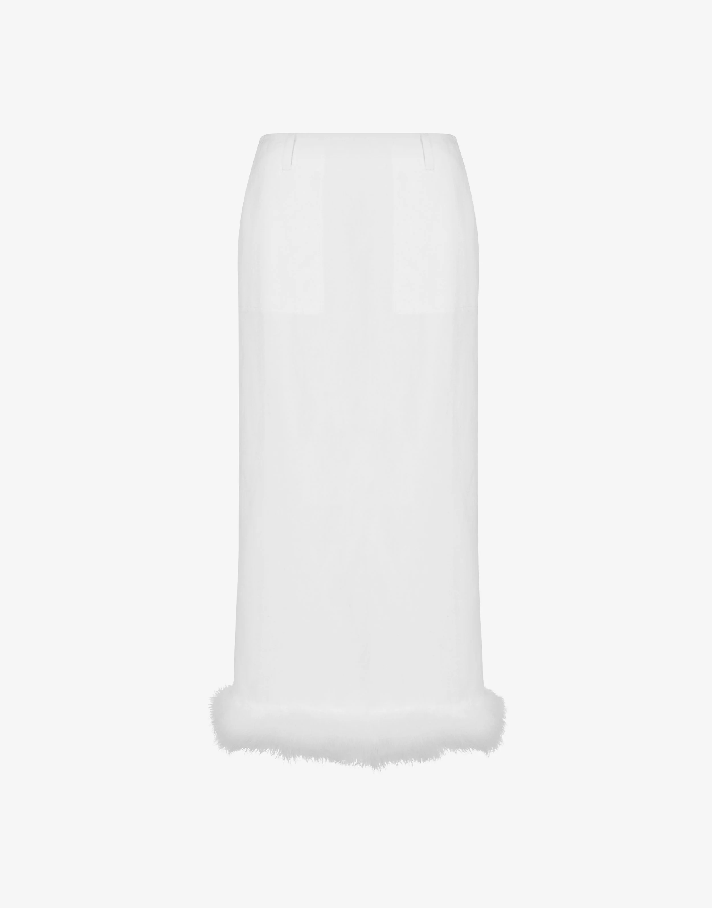 Linen blend yarn-dyed skirt - Image 5